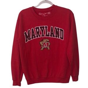 The Victory Red University of Maryland Men's Small Pullover Sweatershirt